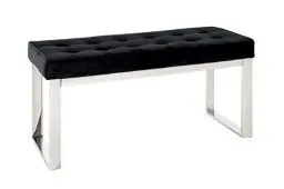 Produktbild: HAKU Möbel Bank, Edelstahl-schwarz, 100 x 41 x 48 cm