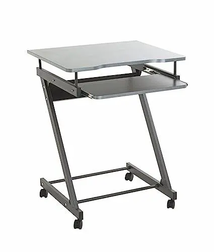 Produktbild: HAKU Möbel Computertisch auf Rollen anthrazit, MDF, Metall - Maße: B 60 cm x H 75 cm x T 49 cm, Style: Modern