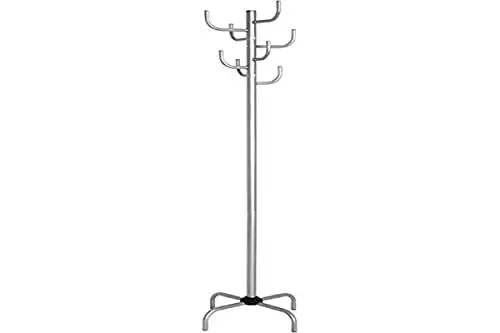 Produktbild: HAKU Möbel Garderobenständer alu, Metall - Maße: H 180 cm x Ø 37 cm, Style: Modern