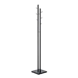 Produktbild: HAKU Möbel Garderobenständer schwarz, Metall - Maße: B 29 cm x H 176 cm x T 29 cm, Style: Modern