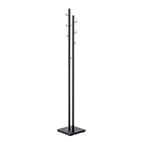 Produktbild: HAKU Möbel Garderobenständer schwarz, Metall - Maße: B 29 cm x H 176 cm x T 29 cm, Style: Modern