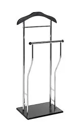Produktbild: HAKU Möbel Herrendiener Chrom, schwarz, MDF, Metall - Maße: B 45 cm x H 110 cm x T 30 cm, Style: Modern