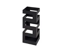 Produktbild: HAKU Möbel Schirmständer schwarz, Metall - Maße: B 16 cm x H 48 cm x T 16 cm, Style: Modern
