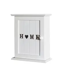 Produktbild: HAKU Möbel Schlüsselkasten weiß, MDF, Metall - Maße: B 26 cm x H 32 cm x T 12 cm, Style: Coastal Furniture