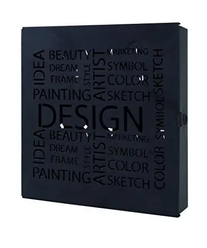 Produktbild: HAKU Möbel Schlüsselkasten schwarz, Metall - Maße: B 22 cm x H 24 cm x T 5 cm, Style: Modern