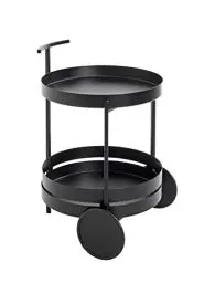 Produktbild: HAKU Möbel Servierwagen schwarz, Metall - Maße: H 62 cm x Ø 42 cm, Style: Modern