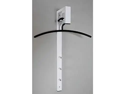 Produktbild: HAKU Möbel Wandgarderobe Chrom, weiß, Metall - Maße: B 4 cm x H 70 cm x T 20 cm, Style: Modern