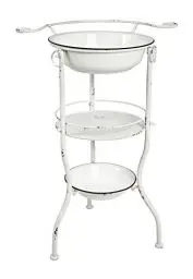 Produktbild: HAKU Möbel Waschtisch antikweiß, Metall - Maße: B 56 cm x H 85 cm x T 40 cm, Style: Industrial