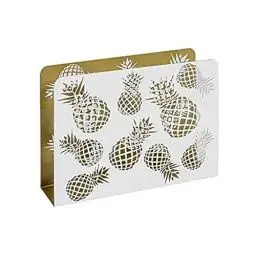 Produktbild: HAKU Möbel Zeitungsständer Gold, weiß, Metall - Maße: B 35 cm x H 26 cm x T 10 cm, Style: Modern