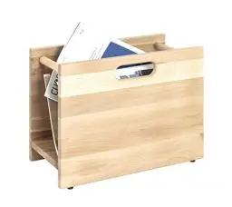 Produktbild: HAKU Möbel Zeitungsständer buche gedämpft, Massivholz - Maße: B 40 cm x H 30 cm x T 21 cm, Style: Modern