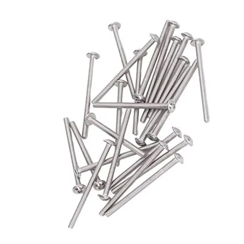 Produktbild: Halbrundschrauben Innensechskantschrauben, Flanschschrauben mit Halbrundkopf Breitere Auflagefläche Fester Edelstahl A2‑70 für nasse Umgebungen(M3*30MM)