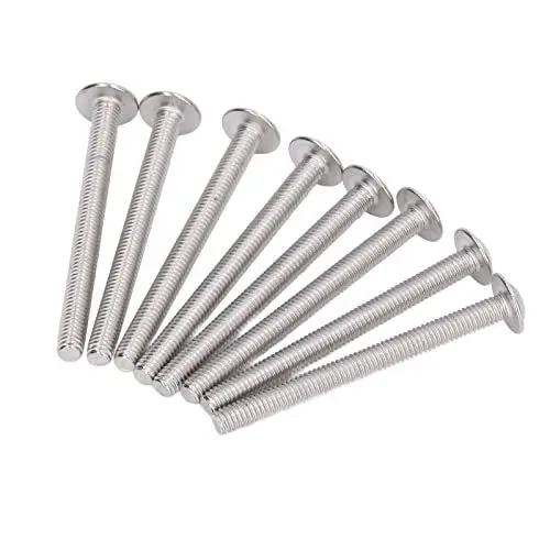 Produktbild: Halbrundschrauben Innensechskantschrauben, Flanschschrauben mit Halbrundkopf Breitere Auflagefläche Fester Edelstahl A2‑70 für nasse Umgebungen(M4*45MM)