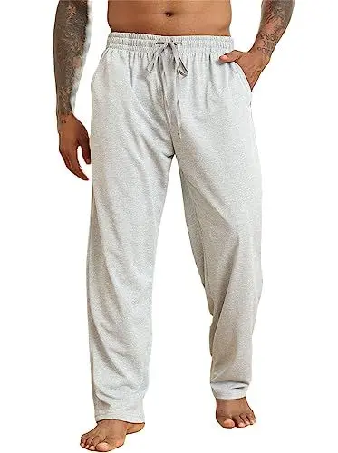 Produktbild: Halfword Jogginghosen Herren Trainingshose Lang Sweathose Atmungsaktiv Sporthose Yoga Grau XL