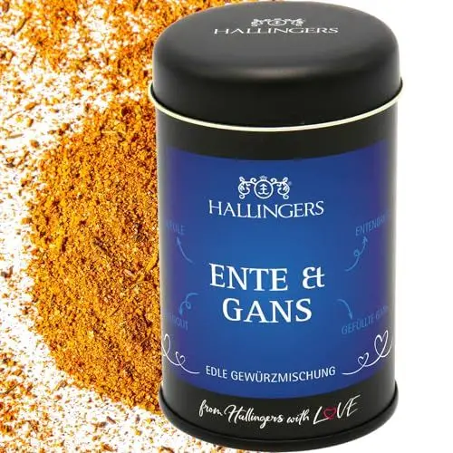 Produktbild: Hallingers Ente & Gans - Gewürz-Mischung für Ente, Gans & Fasan (Dose) - Muttertagsgeschenk & Geschenkideen zum Vatertag | Neues Zuhause Ruhestand Genesung
