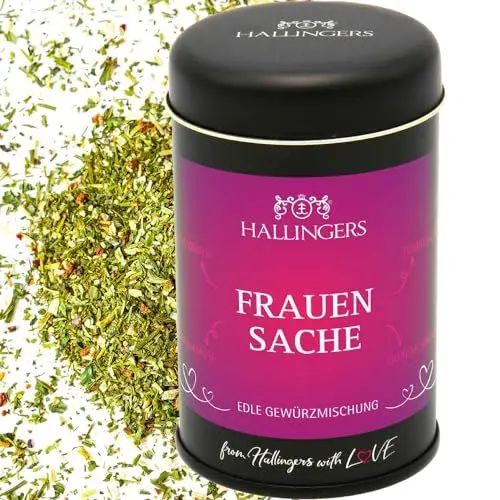 Produktbild: Hallingers Frauensache - Gewürz-Mischung für Salat, Gemüse & Geflügel (Dose) - Muttertagsgeschenk & Geschenkideen zum Vatertag | Neues Zuhause Ruhestand Genesung