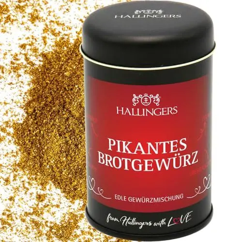 Produktbild: Hallingers Pikantes Brotgewürz - Gewürz-Mischung für in oder auf das Brot (Dose) - Muttertagsgeschenk & Geschenkideen zum Vatertag | Neues Zuhause Ruhestand Genesung