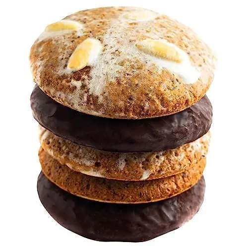 Produktbild: Hallingers Vegan & glutenfrei - 5 vegane saftige Elisen-Lebkuchen hoher Kernanteil handgemacht (Bag) - Muttertagsgeschenk & Geschenkideen zum Vatertag | Danke Silvester Neues Zuhause Genesung