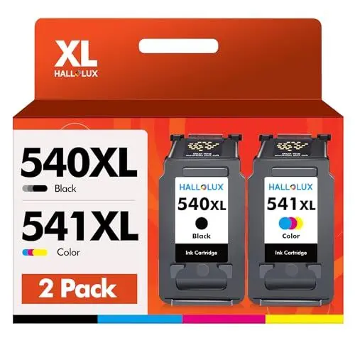 Produktbild: HALLOLUX 540XL 541XL PG540 CL541 Patronen Kompatibel für Canon Druckerpatronen 540 541 Multipack für Canon TS5150 Druckerpatronen Pixma TS5151 TS5100 MG3650S MG3650 MG3550 MX525 MG3150 MG3250