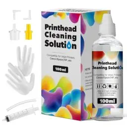 Produktbild: HALLOLUX Druckkopfreiniger 100ML Düsenreiniger Druckkopf Reinigungsflüssigkeit mit Spritzen 5ml, für Epson HP Canon Brother Samsung für Aller Tintenstrahldrucker Druckkopf