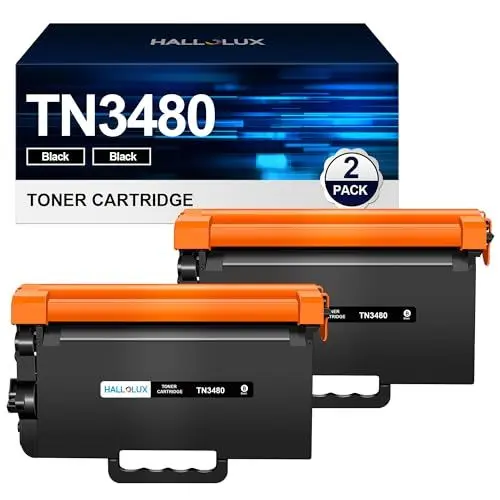 Produktbild: HALLOLUX TN3480 TN3430 Toner Kompatible für Brother TN-3430 TN-3480 TN 3480 3430 Toner für MFC-L5750DW MFC-L5700DW HL-L5100DN HL-L5200DW HL-L5000D HL-L6400DW MFC L5750DW HL L5100DN (2 Schwarz)