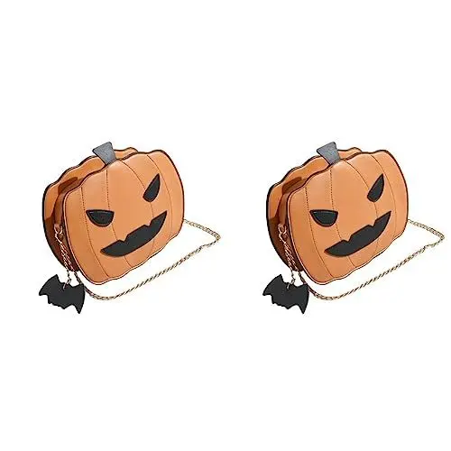 Produktbild: Halloween Casual Umhängetasche Kürbis Umhängetasche Little Devil Umhängetasche Umhängetasche Handtasche für Studentinnen Damen (Schwarz) Gift ( , Size 2)