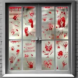 Produktbild: Halloween Fensterbilder, Halloween Deko Fenster, Halloween Fenster Aufkleber, Halloween Dekoration Fenster Aufkleber für DIY Halloween Dekor Party Hause Fenster Dekoration (Halloween-A)