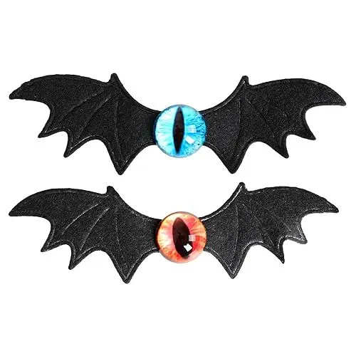 Produktbild: Halloween Fledermaus Haarspangen 2 Stück Halloween Party Haarnadel Teufelsflügel Haarclips Halloween Haarschmuck Kostüm Cosplay Barrettes für Frauen Mädchen