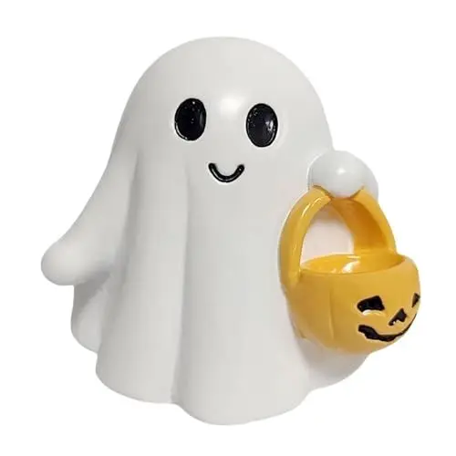Produktbild: Halloween Geisterfigur Statue,Scary Halloween Ghost Figure,Halloweens Decorative Ghost,Cute Ghosts Statue, Funny Ghosts Gift for Desktop Ornaments (Weiß)