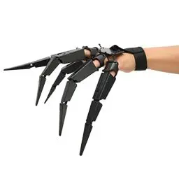 Produktbild: Halloween Skeletthände Gelenkfingerverlängerungen mit Knochenklaue, 3D gedruckte Horror-Accessoires für Partydekoration, universelle Passform für alle Fingergrößen