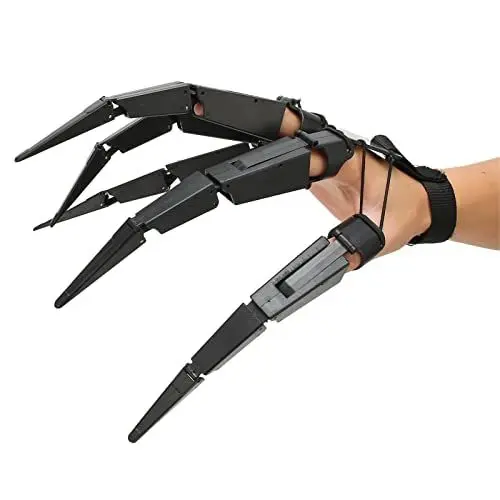 Produktbild: Halloween Gelenkfingerverlängerungen, 3D Gedruckte Gruselige Skeletthände Knochenklaue Hand Party Horror Requisiten Dekoration, Passend für Alle Fingergrößen Gelenkfinger(Rechte Hand)