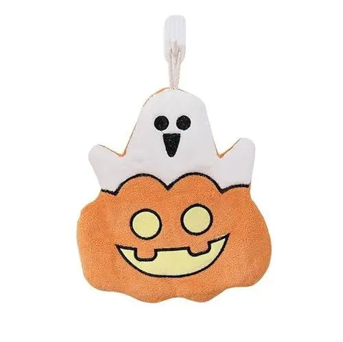 Produktbild: Halloween Handtücher für die Küche Dekorative Spooky & Fun Geschirr Tuch Super saugfähige Kürbis Taschentuch für Badezimmer Hand trocknung Küche Reinigungs Tuch Geschenk