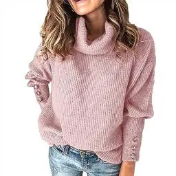Produktbild: Halloween Kostüm Damen Elegante 100% Merinowolle Strickpullover Fashion Strickpullover Damen Ärmellos Roter Pullover Damen Pullover Damen Sportlich Kaschmir Cashmere Strickpullover Damen Blumen