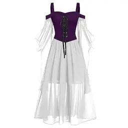 Produktbild: Halloween Kostüm Kleinkind Karneval Cocktailkleid Fasching Partykleid Vintage Midikleid Nachtkleid Angebot Des Tages Blitzangebot Freizeitkleid Schwarzes Kleid Halloween Kinder（3-Dark Purple，3XL）