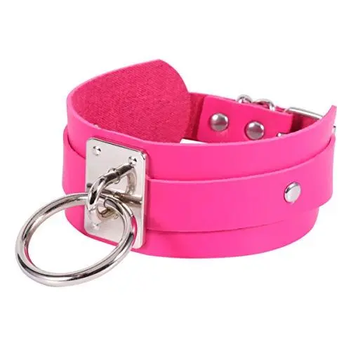 Produktbild: Leder- , Punk-Stil, Gothic-Stil, Metall-Schnalle, aus PU-Leder ( ), 14903BNK44JFNWR, Pink, 14903BNK44JFNWR 40 * 4 cm
