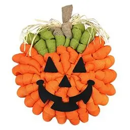 Produktbild: Halloween Sackleinen Kürbis Türkranz Outdoor Halloween Kranz für Fronttür Künstliche Rustikale Halloween Kranz, Party Deko Angebot, Blitzangebote des Tages