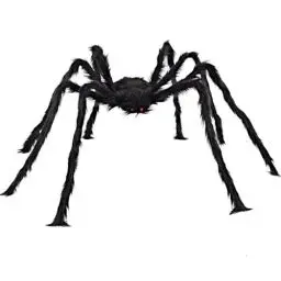 Produktbild: Halloween Spinnen, 150cm Garten Horror Dekoration Spinnen Realistisch Spinnen Groß Spider Gruselig Gruselige Spinne Deko für Partydekoration Gruselige Spukhaus Requisiten Mottoparty