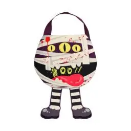 Produktbild: Halloween Tasche Für Süßigkeiten,Halloween Accessoires Halloween Geschenktüte Tasche Halloween Non Woven Tüten Deko Kinderparty Große Süßigkeiten Eimer Trick or Treat Halloween Party Zubehör