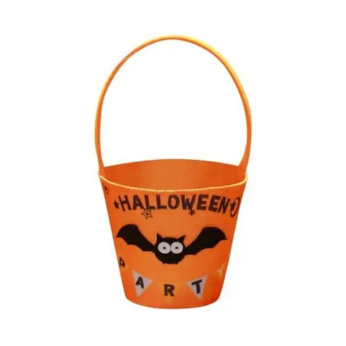 Produktbild: Halloween Tasche Für Süßigkeiten,Halloween Deko Halloween Geschenktüte Tasche Halloween Süßigkeit Süßes Taschen Mit Griffen Für Trick or Treat Tragbare Kürbis Süßigkeitstüte Halloween Party Favors