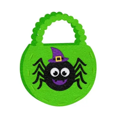 Produktbild: Halloween Tasche Für Süßigkeiten,Halloween Deko Halloween Geschenktüten Halloween Süßigkeit Trick or Treat Tasche Süßigkeiten Filz Eimer Mit Griff Für Süßigkeitentaschen Mitgebsel Partyzubehör