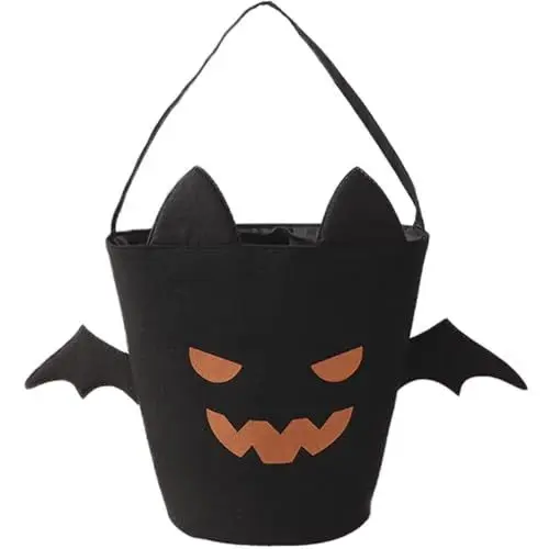 Produktbild: Halloween Tüten Für Süßigkeiten,Halloween Deko Halloween Süßigkeitenbeutel Große Süßigkeiten Eimer Trick or Treat Halloween Tüten Partyzubehör Eimer Beutel Tragetaschen Für Halloween Party Decor