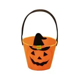 Produktbild: Halloween Tasche Für Süßigkeiten,Halloween Deko Halloween Geschenktüten Kürbis Süßigkeits Tüte Süßigkeiten Filz Eimer Mit Griff Für Süßigkeitentaschen Tragetaschen Für Halloween Party Decor