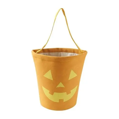 Produktbild: Halloween Tüten Für Süßigkeiten,Halloween Accessoires Halloween Geschenktüten Halloween Süßigkeit Süßes Taschen Mit Griffen Für Trick or Treat Innovativer Süßigkeiten Eimer Mitgebsel Partyzubehör
