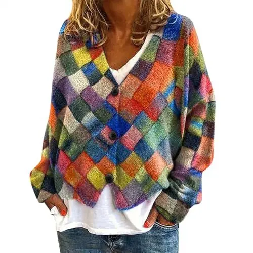 Produktbild: halloween pullover pullover strickpullover damen bunt xxl strickpullover damen feinstrickpullover damen strickpullover damen geschnürt pulli weihnachten damen pullover winter