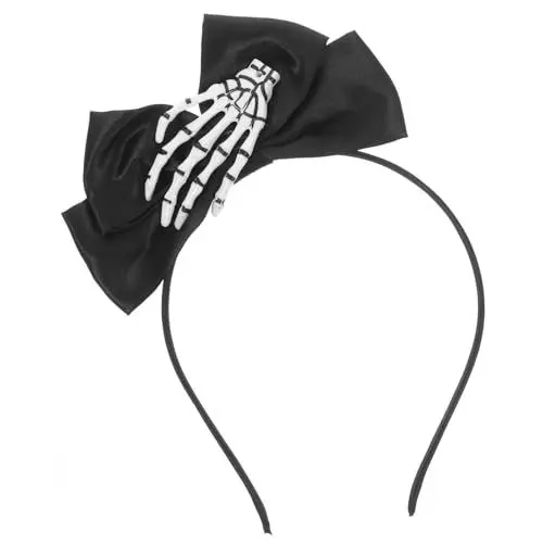Produktbild: Halloween-haarband-kostüm Halloween-haarschmuck Hexenkostüm-outfits Gothic-halloween-kopfschmuck Partyzubehör -hand-stirnband Frauen Kopfschmuck Cosplay Stoff Haarring