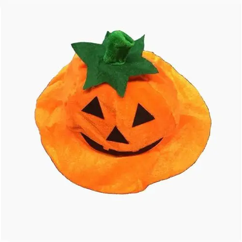 Produktbild: Halloween-Partyhut Partyhut Halloween-Thema Orangefarbener Hut Halloween-Hut Hat Hüte Kürbishut Make-up Kopfbedeckung Halloween-Kürbishut Anglerhut Kuh (A, One Size)