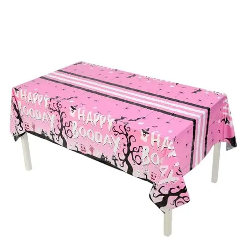 Produktbild: Halloween-Party-Tischdecke,Halloween-Tischdecke - Party-Dekor-Tischdecke - 108 x 54 Zoll Halloween-Party-Tischdecke, wasserdichte, schmutzabweisende Tischdecke für den Küchenparty-Urlaub