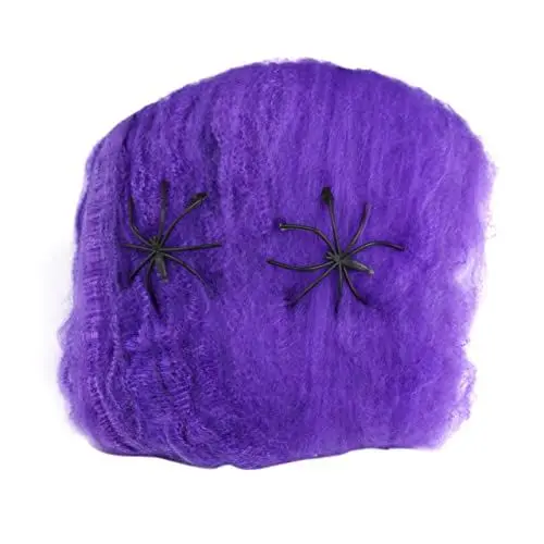 Produktbild: Halloween-spinnennetz-dekoration Großes Spinnennetz Spinnweben Halloween-dekorationen Halloween-spinnenweben Halloween-dekorationen Spinnennetz Spinnennetze Bilden Violett Kleidung