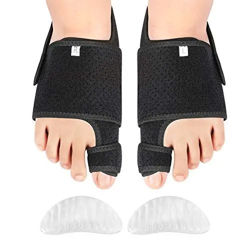 Produktbild: Hallux Valgus Korrektur Schienen Zehenspreizer mit Gel Arch Support für Damen und Herren, Big Toe Glätteisen Bunion Splint für Hallux Valgus, Überlappende Zehe, Flacher Fuß,