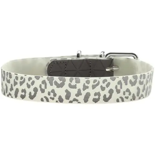 Produktbild: Halsband Convenience Reflect Glow L (60), weiß Leopardenmuster