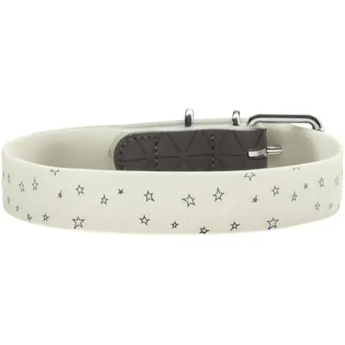 Produktbild: Halsband Convenience Reflect Glow M (50), weiß Sterne